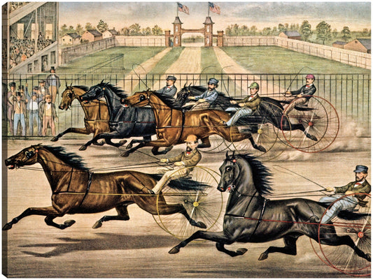 Caballos de carreras trotadores - Vintage Images
