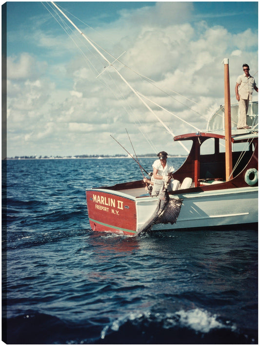 Barco de pesca en alta mar - Vintage Images
