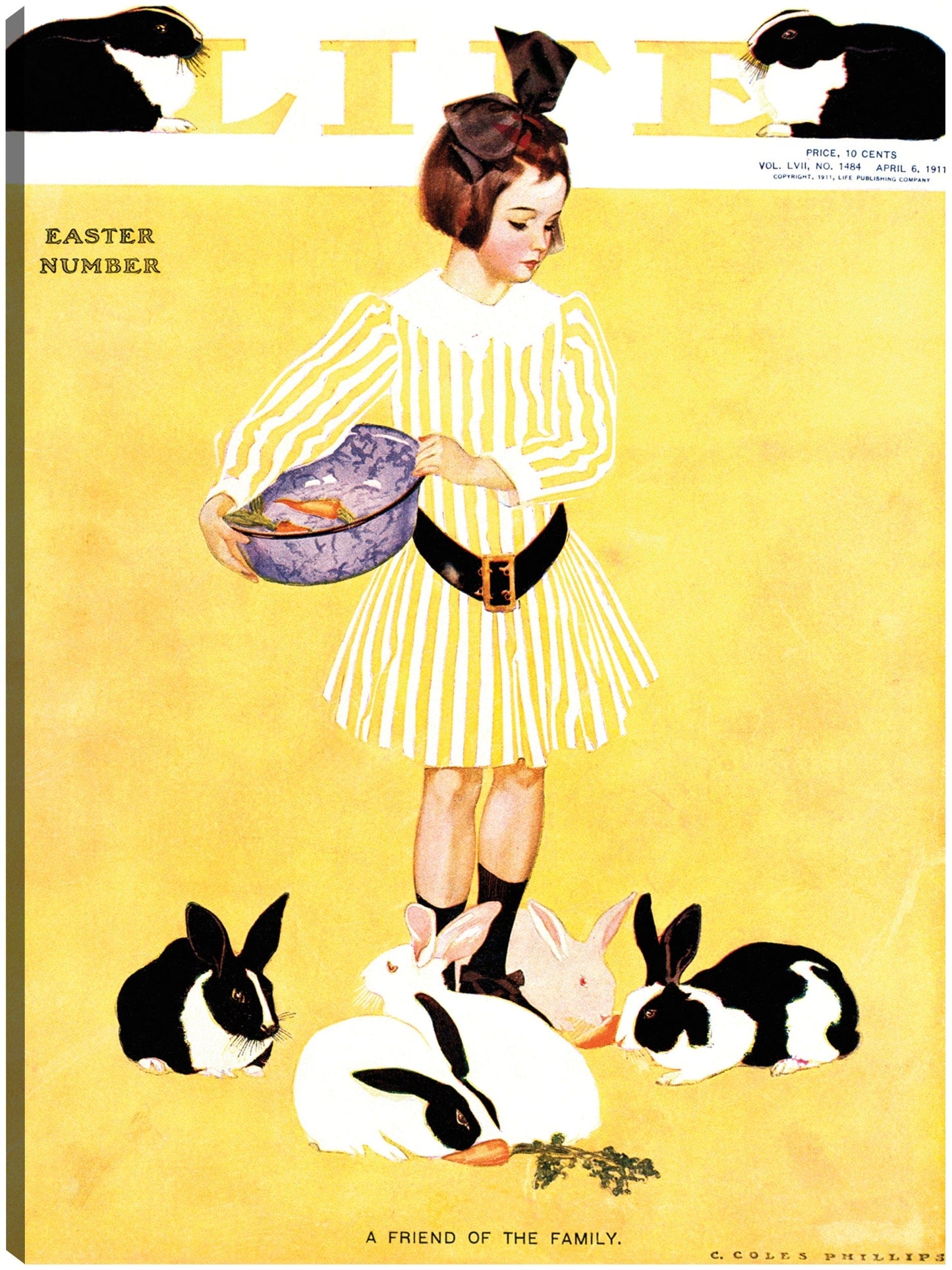 Cubierta de conejitos de Pascua - Vintage Images