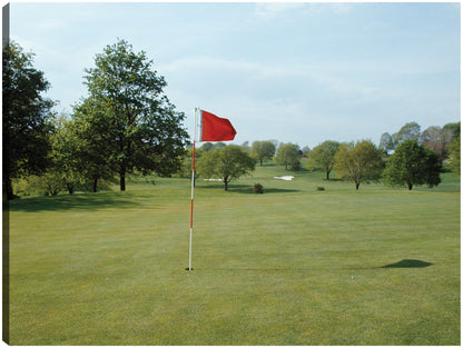 Hoyo de Golf Red Flag - Vintage Images