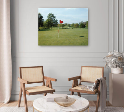 Hoyo de Golf Red Flag - Vintage Images