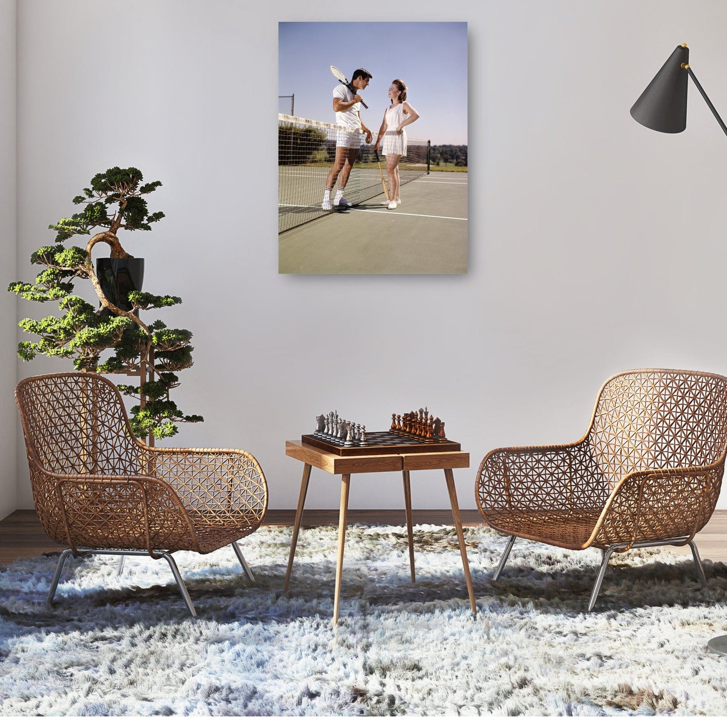 Charla de tenis dobles - Vintage Images