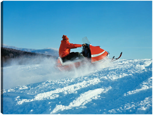 Moto de nieve Up Hill - Vintage Images