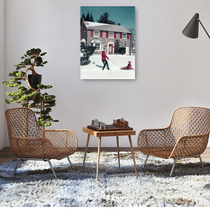 Trineo de Winter Country - Vintage Images