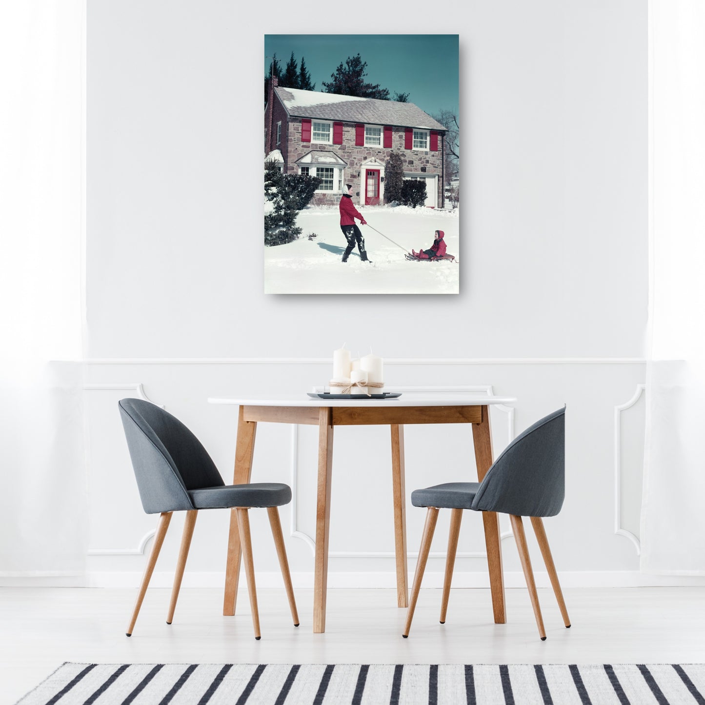 Trineo de Winter Country - Vintage Images