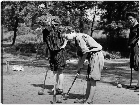 Juego de croquet vintage - Vintage Images