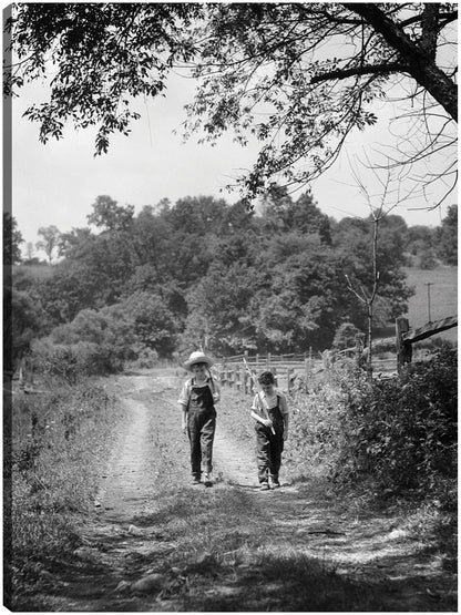 Country Road Fishin' - Vintage Images