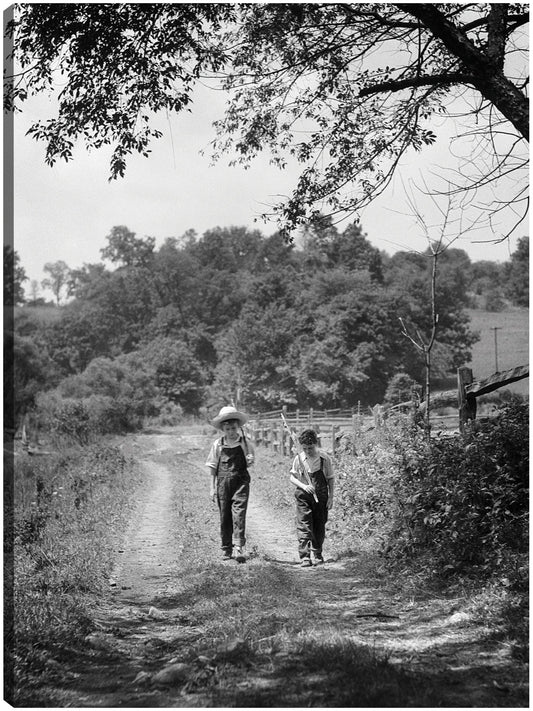 Country Road Fishin' - Vintage Images