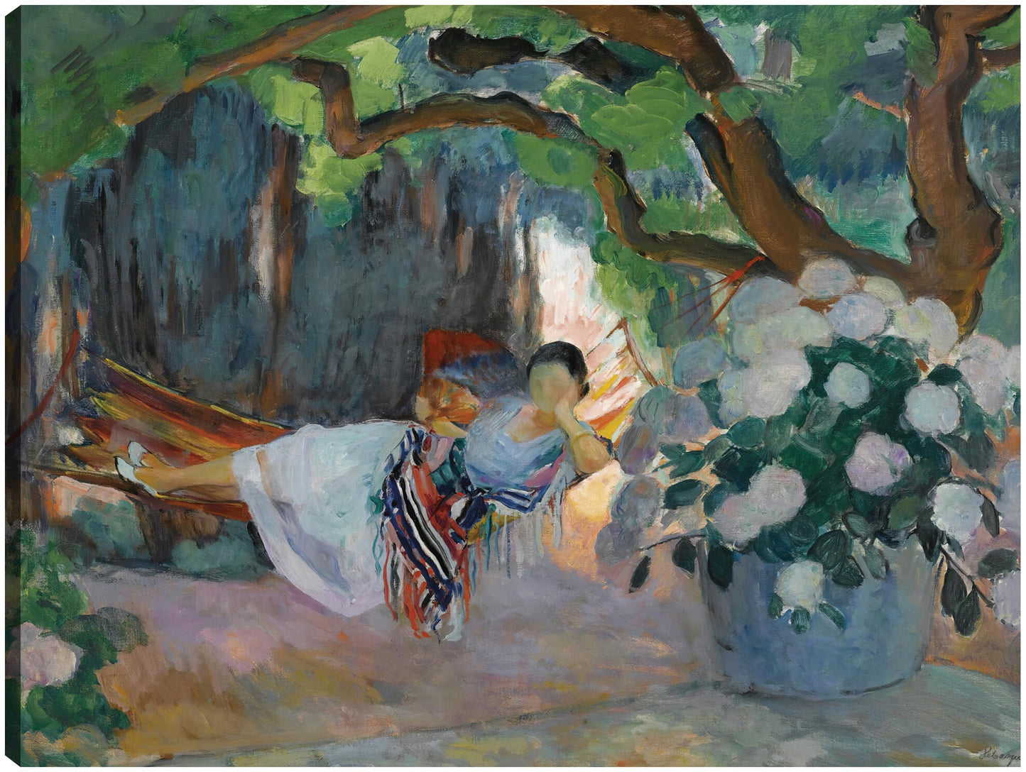 Le Pradet, Mujer joven en una hamaca (Nono) - Henri Lebasque