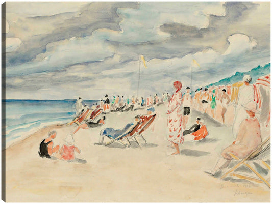 La playa de Deauville (1928) - Henri Lebasque