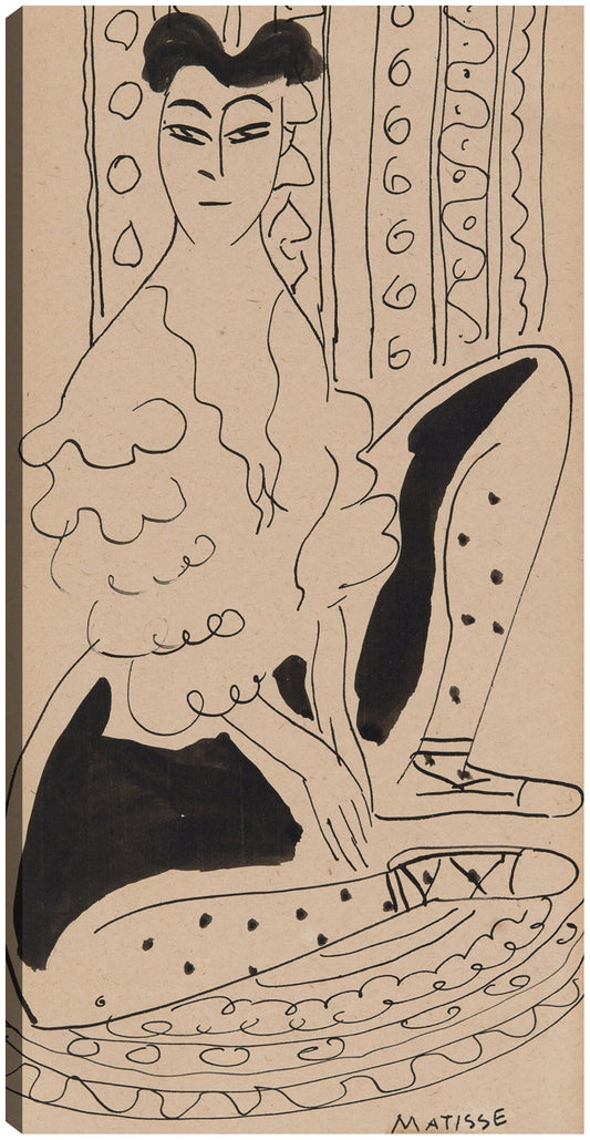 Retrato de Janet Braguin al estilo de Henri Matisse (principios del siglo XX) - Henri Matisse