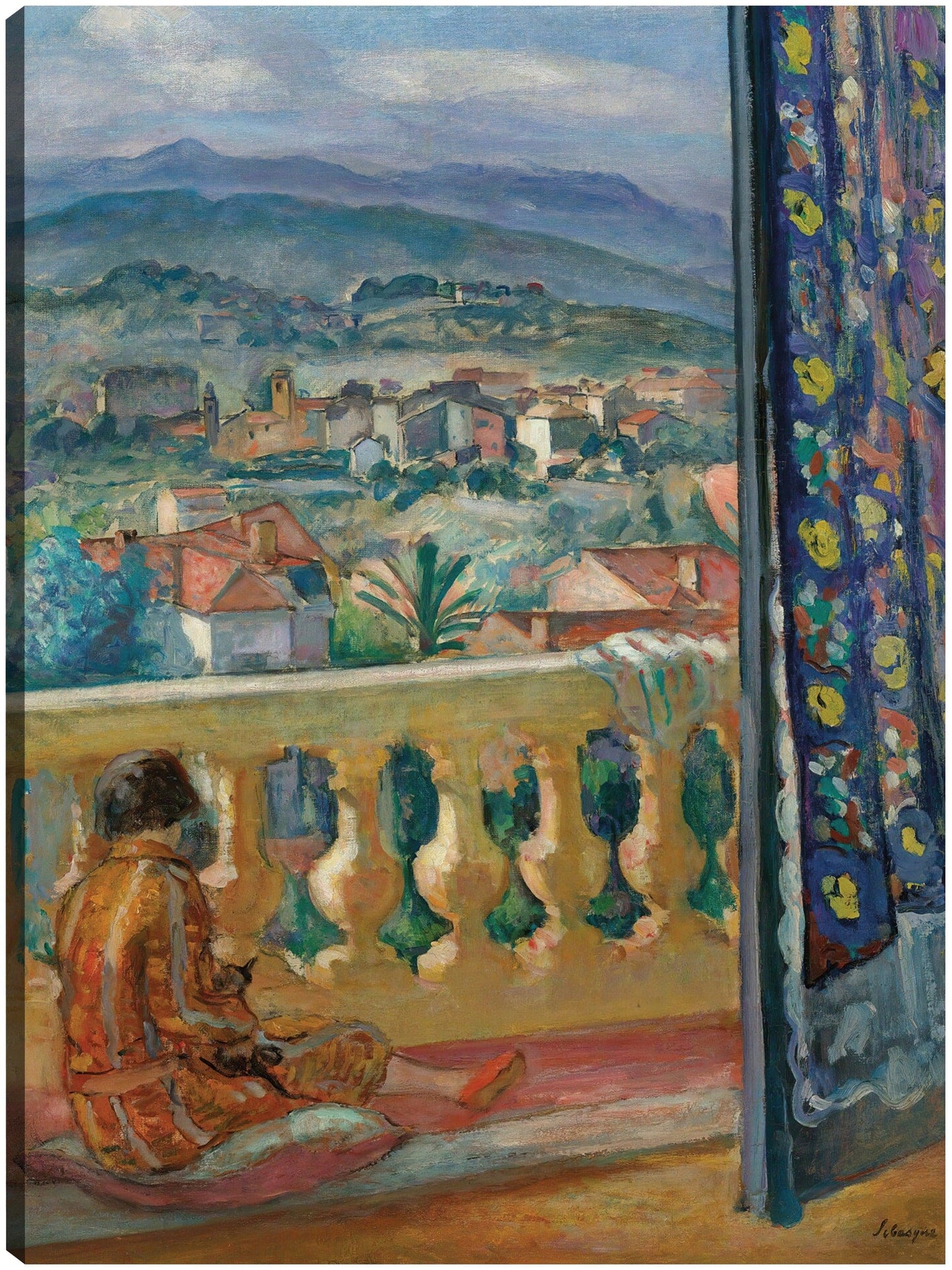 Le Cannet, El Rideau Bleu (1926) - Henri Lebasque