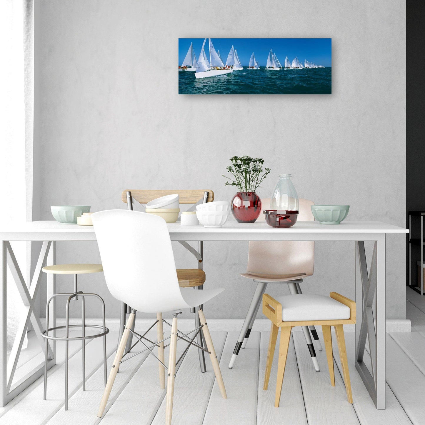 Barcos de carreras en el océano - Panoramic Images