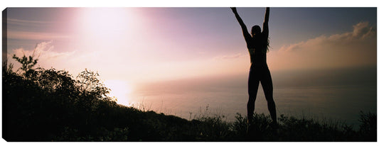 Hacer ejercicio al atardecer - Panoramic Images