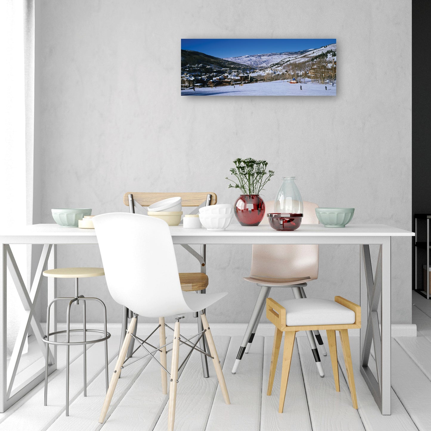 Esquiadores de Beaver Creek - Panoramic Images