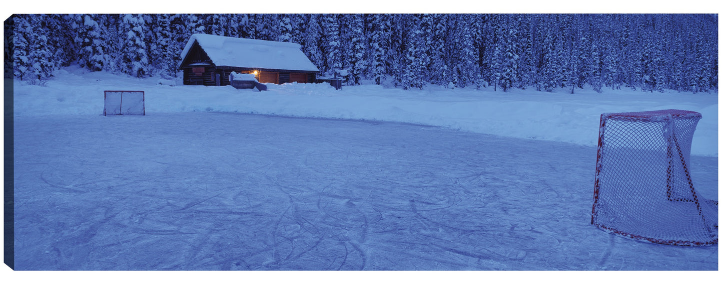 Red de hockey en Lake Louise - Panoramic Images