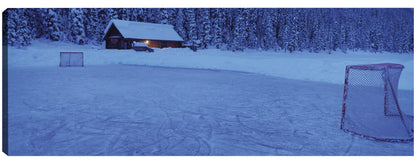 Red de hockey en Lake Louise - Panoramic Images