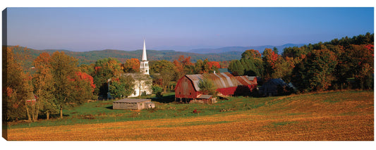 Iglesia en el campo, Vermont - Panoramic Images