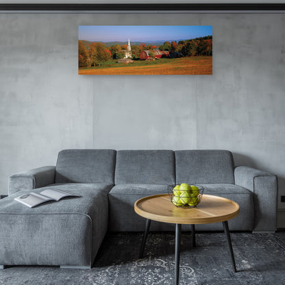 Iglesia en el campo, Vermont - Panoramic Images