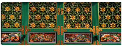 Pinturas de la puerta del templo budista - Panoramic Images