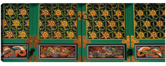 Pinturas de la puerta del templo budista - Panoramic Images