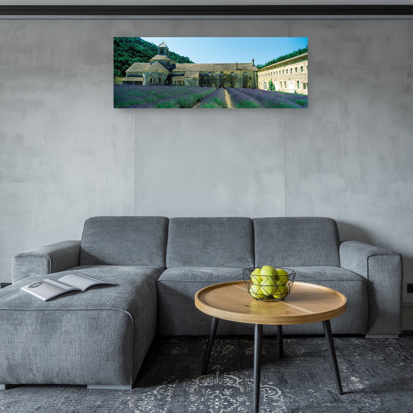 Campo de lavanda de la abadía francesa - Panoramic Images