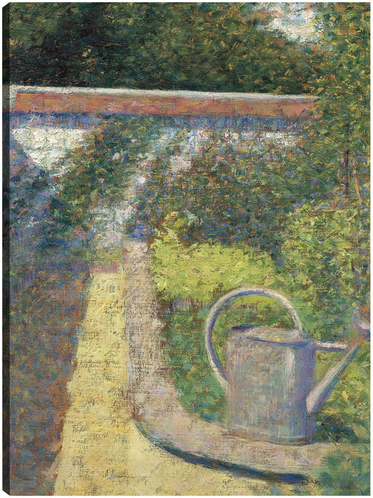 La regadera – Jardín de Le Raincy (C. 1883) - Georges Seurat