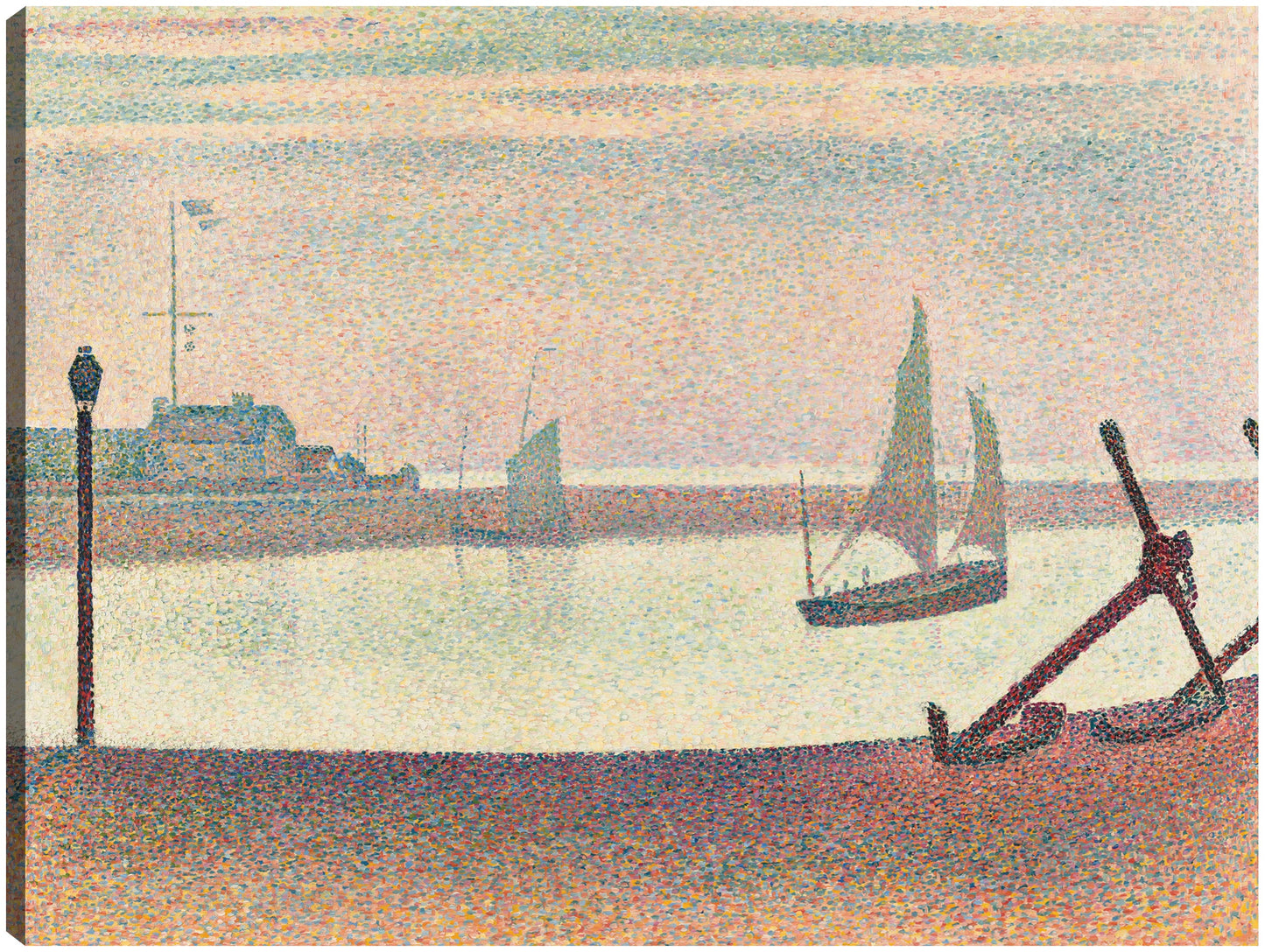 El canal de Gravelines, por la tarde - Georges Seurat