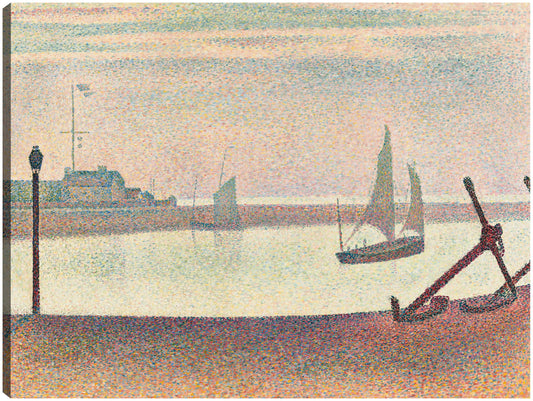 El canal de Gravelines, por la tarde - Georges Seurat
