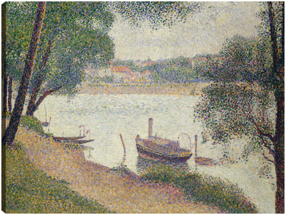 Tiempo gris, Grande Jatte (hacia 1886-1888) - Georges Seurat