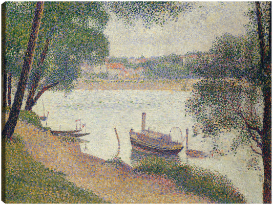 Tiempo gris, Grande Jatte (hacia 1886-1888) - Georges Seurat