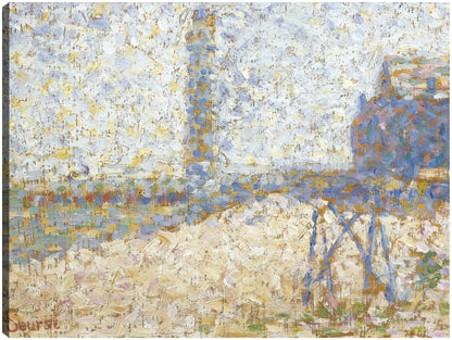El hospicio y el faro de Honfleur - Georges Seurat