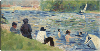 Bañistas (Estudio para bañistas en Asnières) (1883-1884) - Georges Seurat