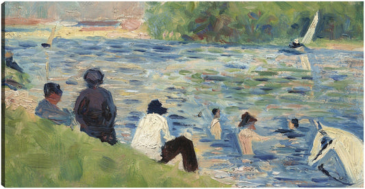 Bañistas (Estudio para bañistas en Asnières) (1883-1884) - Georges Seurat