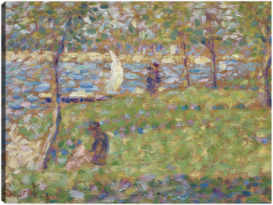 Estudio para La Grande Jatte (1884-1885) - Georges Seurat