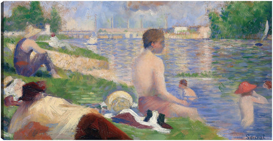 Estudio final para “Bañistas en Asnières” (1883) - Georges Seurat