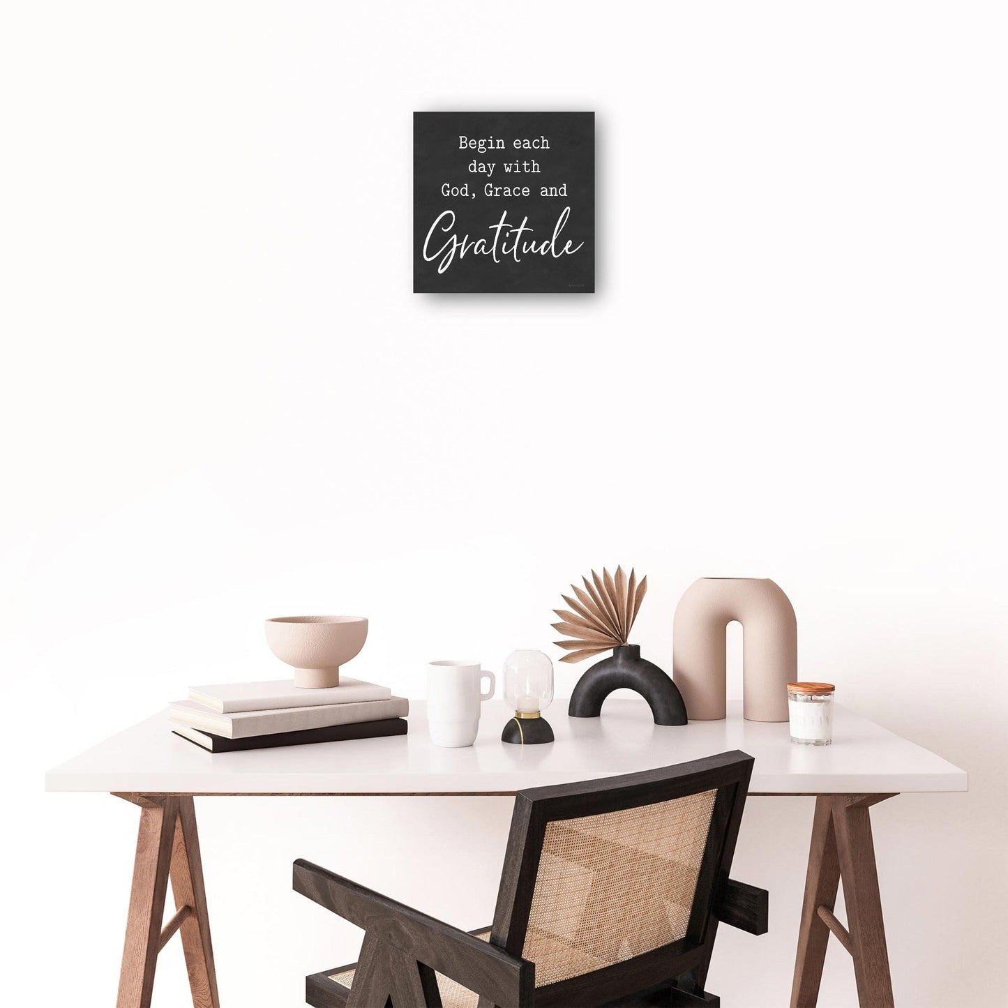 Dios, Gracia y Gratitud I - lettered & lined