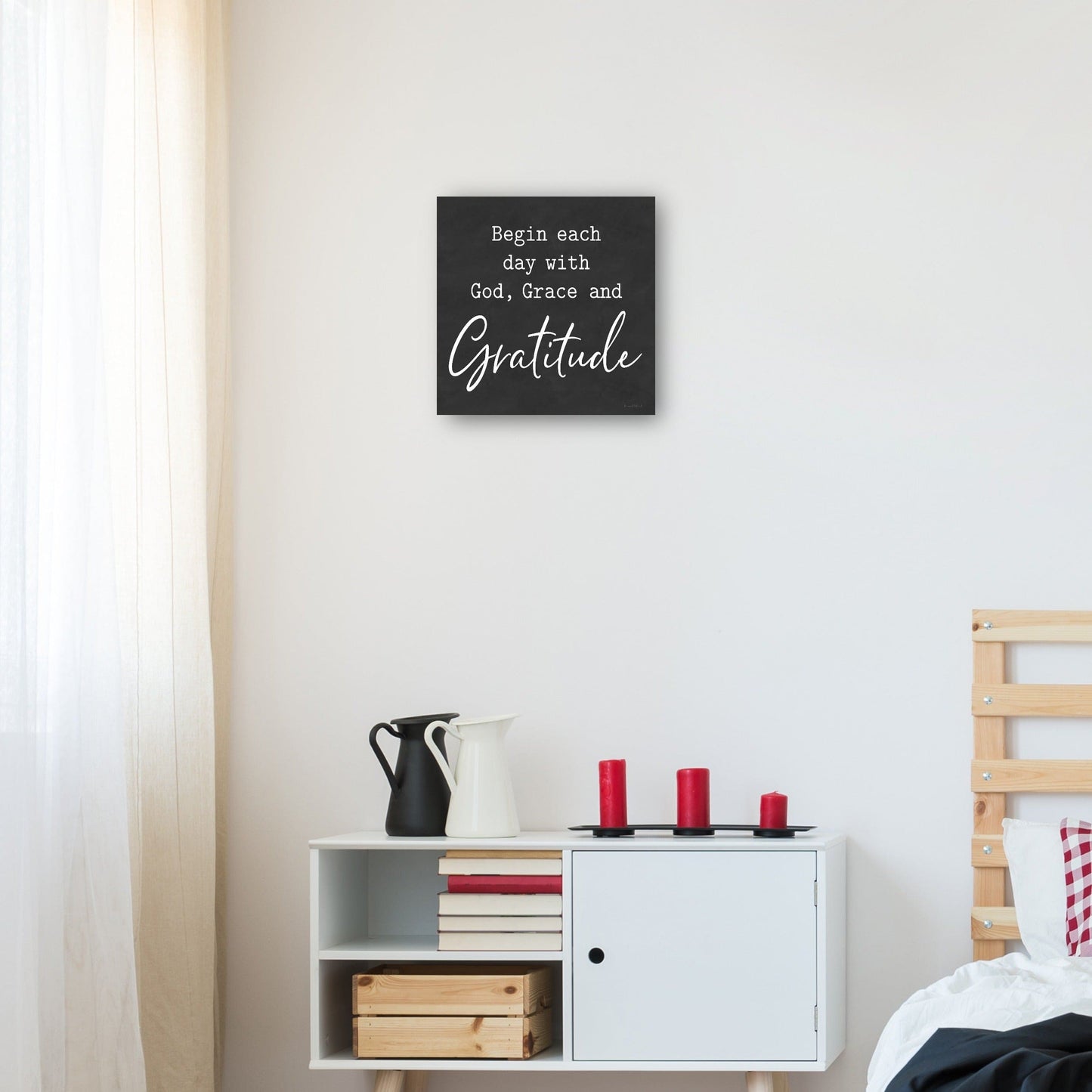 Dios, Gracia y Gratitud I - lettered & lined