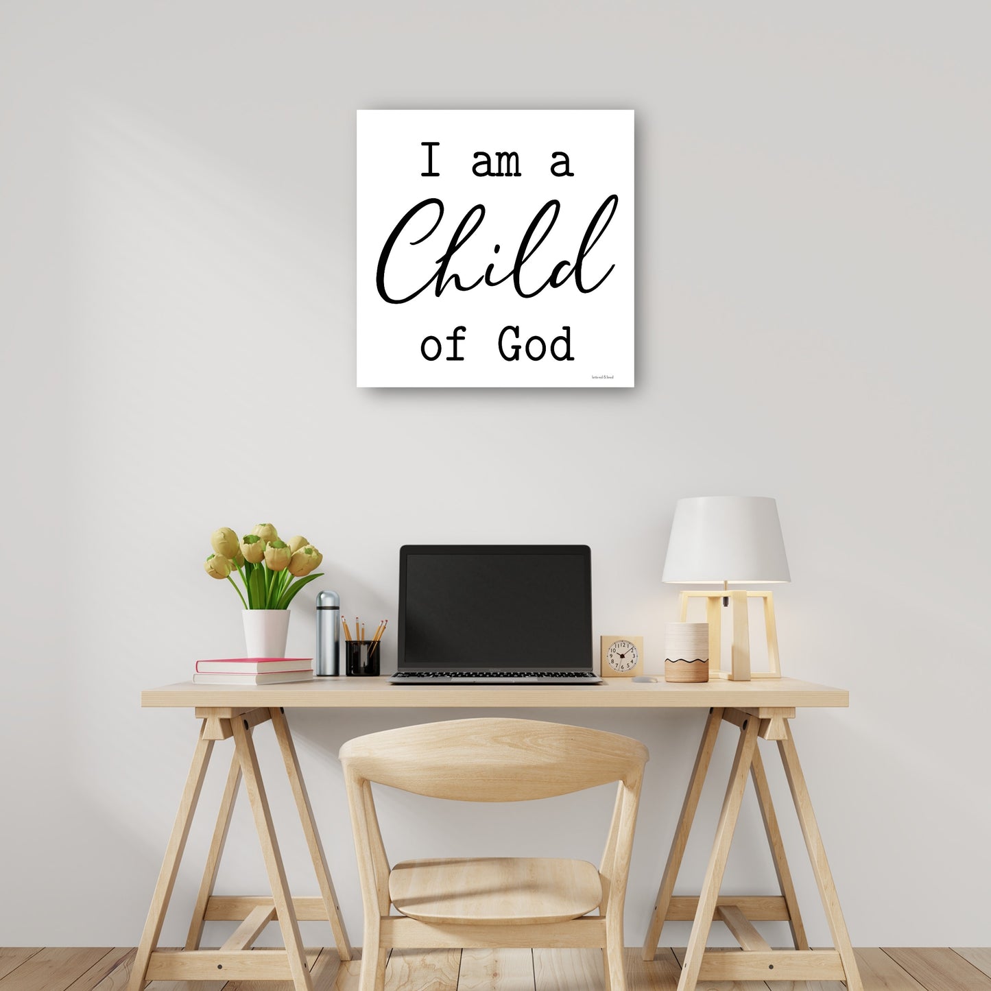 Soy un niño de Dios - lettered & lined