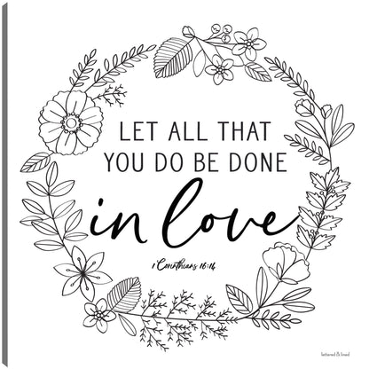 Hecho en amor - lettered & lined