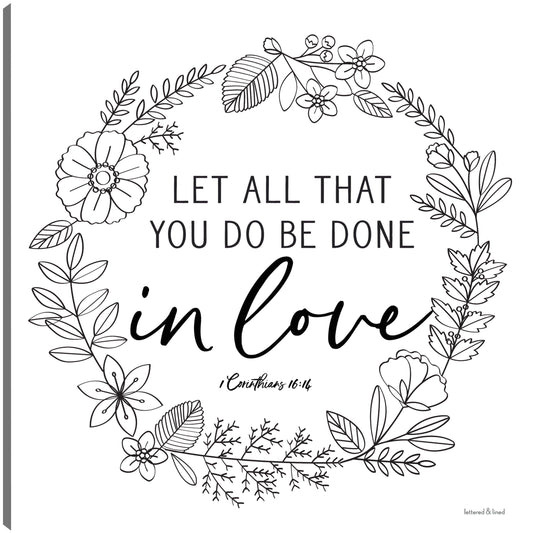 Hecho en amor - lettered & lined