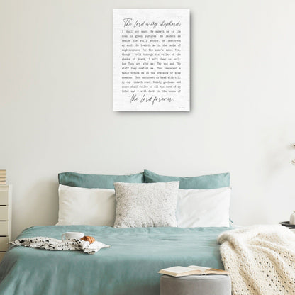 El señor es mi pastor - lettered & lined