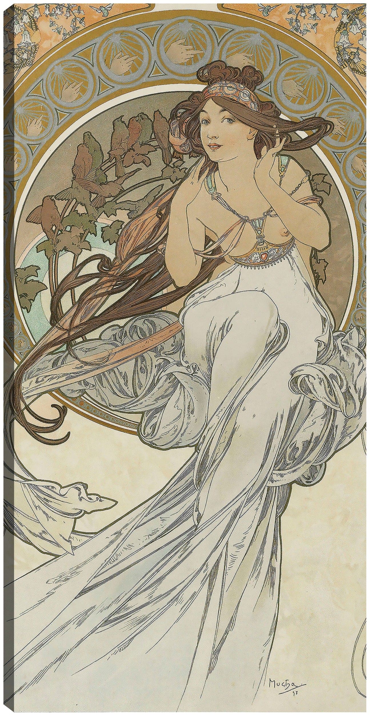 Las artes 1 (1898) - Alphonse Mucha