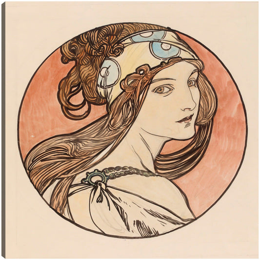 Vidriera para la fachada de la boutique Fouquet I - Alphonse Mucha
