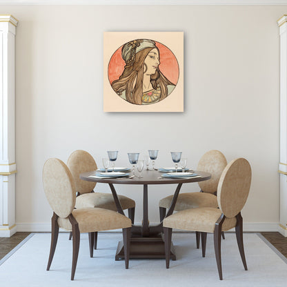 Vidriera para la fachada de la boutique Fouquet II - Alphonse Mucha