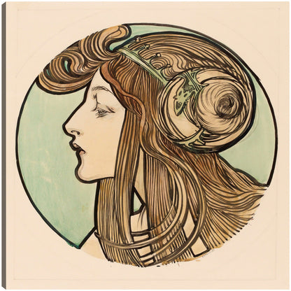 Vidriera para la fachada de la boutique Fouquet III - Alphonse Mucha