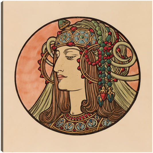 Vidriera para la fachada de la boutique Fouquet IV - Alphonse Mucha
