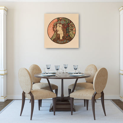 Vidriera para la fachada de la boutique Fouquet IV - Alphonse Mucha