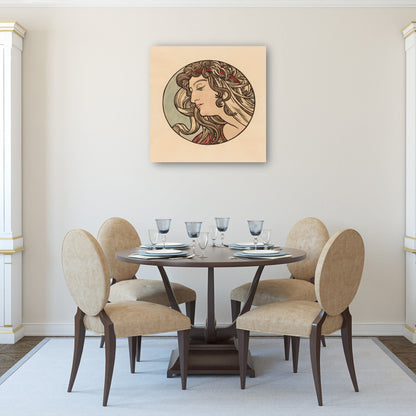 Vidriera para la fachada de la boutique Fouquet VI - Alphonse Mucha