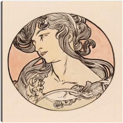 Vidriera para la fachada de la boutique Fouquet VII - Alphonse Mucha